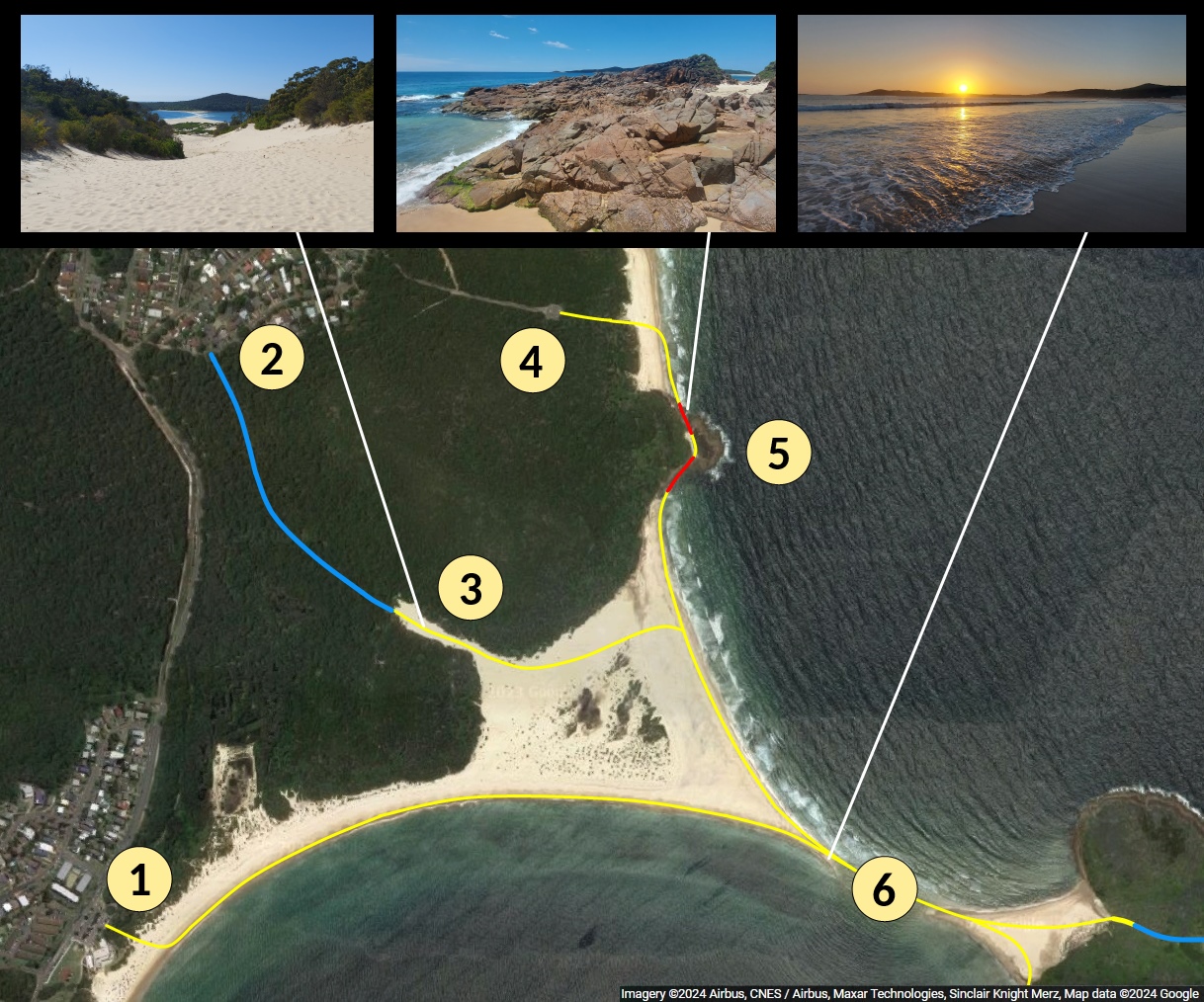 fingal spit map